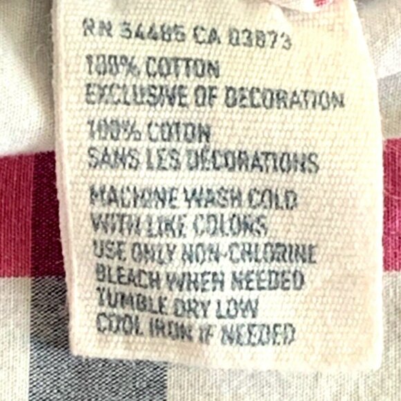 American Eagle Outfitters Sz 6 Plaid 100% Cotton Button Front Shirt 194K - Picture 6 of 6